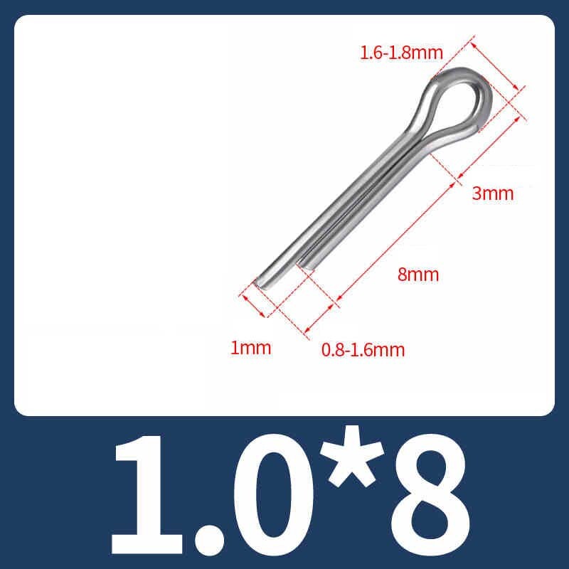 Cotter Split Pins – A2 Stainless Steel 1.0mm 1.2mm 1.5mm 2mm 2.5mm 3mm 3.2mm