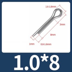 Cotter Split Pins – A2 Stainless Steel 1.0mm 1.2mm 1.5mm 2mm 2.5mm 3mm 3.2mm