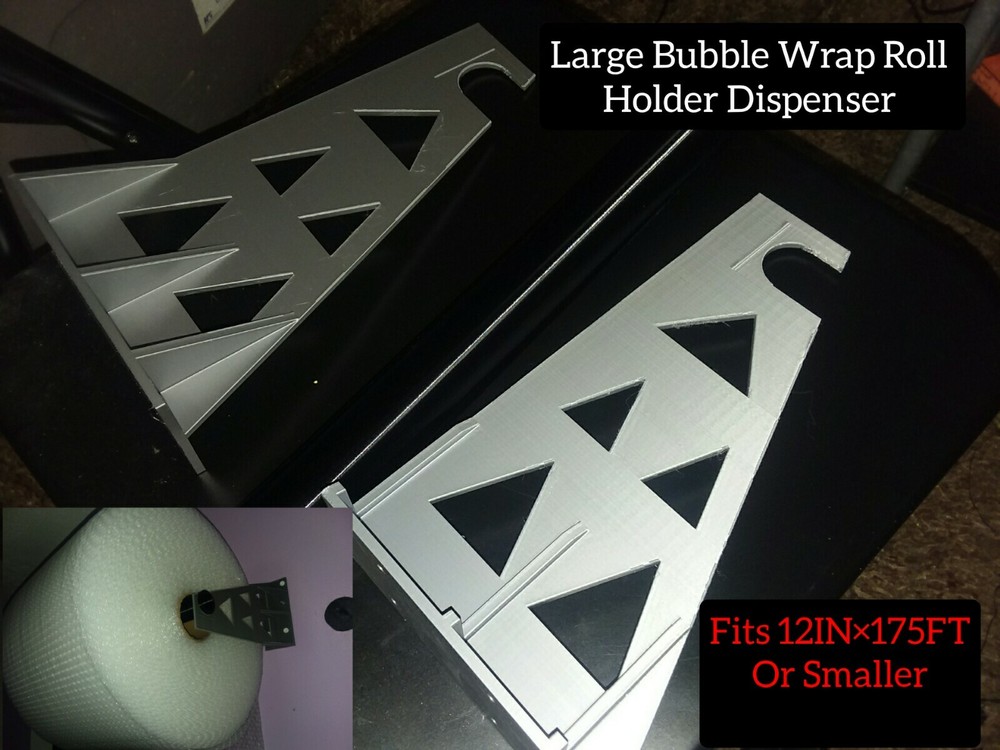 12in×175ft Bubble Wrap Roll Holder Dispenser Holds Rolls 175′ & smaller