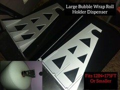 12in×175ft Bubble Wrap Roll Holder Dispenser Holds Rolls 175′ & smaller