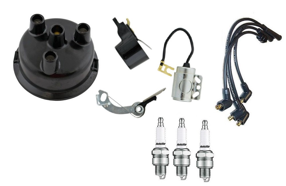 Complete Tune up kit for John Deere 1020, 1520 3 Cylinder Tractor Prestolite