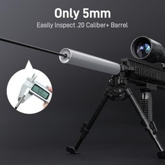 Rifle Borescope USB C Camera iPhone 15/16 Android .20 Caliber Teslong Fits