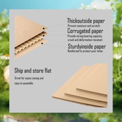12x10x4 inch Brown Kraft Corrugated Cardboard Home Mailing, Packaging 25/50 Pack