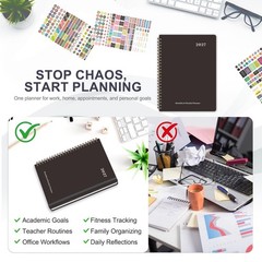 2027 Planner, Weekly and Monthly Calendar Planner Book, JAN 2027 – DEC 2027 | A5