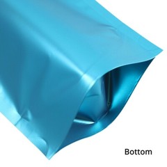 4CustomPrint 100 Matte Odor Proof Stand Up Heat Sealable Mylar Food Storage Bags
