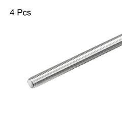 Fully Threaded Rod M6x450mm 1mm Pitch 304 Stainless Steel Right Hand 4Pcs