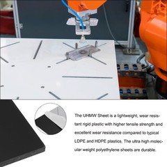 6 x 6 Inch UHMW Polyethylene Sheets, 5/32 Inch Thick Ultra High Molecular Wei…