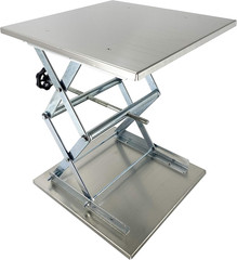 (R) Lab Jack Lift Scissor Table Stainless Steel 12″X12″X18″ Max Load 55 Lbs/25Kg