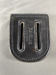 Don Hume C304 Black Basket Weave Leather Hand Cuff Duty Holster