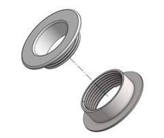 Ceiling Grid Cable Pass Through Grommet 2 Pack – Low Voltage AV Insert-Paintable