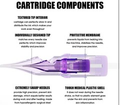 Mast Pro 2 Tattoo Cartridges for Super Artists, 20 Count Pro Needle Pins 0601RL