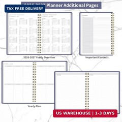 2026-2027 Monthly Planner – 2 Year Monthly Planner 2026-2027, Hard Cardboard Cov