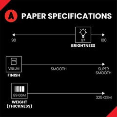 500 Sheets 8.5x14in. White Printer Paper 24lb 60lb Text Smooth Bright Legal Copy