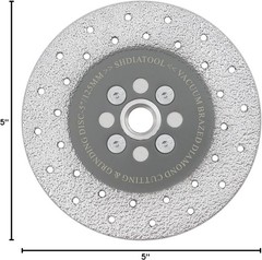 Versatile 5 Inch Diamond Cutting Wheel – Fast Grinding for Concrete & Tile Work