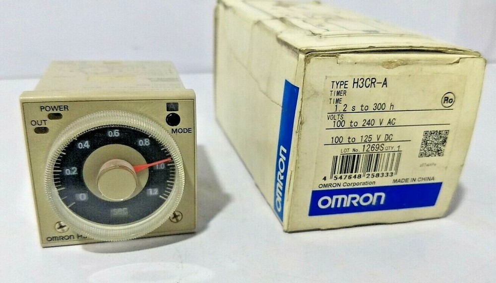 Omron H3CR-A Timer 1.2 S to 300 h – 100 to 240V Ac 100 – 125V DC