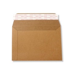100 EcoSwift 6.5 x 4.5 Rigid Photo Mailers Stay Flats x inches, Brown