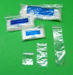 Zippit Zip Slide Lock Bags 2” Assorted 2mil Baggies 100 @ 2×2 2×4 2×8 Reclosable