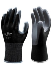 6 PAIRS – SHOWA ATLAS FIT 370B BLACK NITRILE WORK GLOVES – FREE SHIPPING!