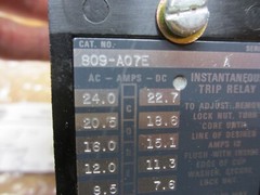 Allen Bradley 809-A07E *NEW* Instantaneous Trip Relay