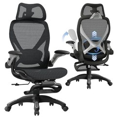 ELABEST X100 Ergonomic Mesh Office Chair Footrest Big Tall