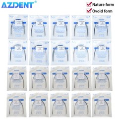 AZDENT Dental Super Elastic Stainless Steel Arch Wires Round Ovoid /Natural FDA
