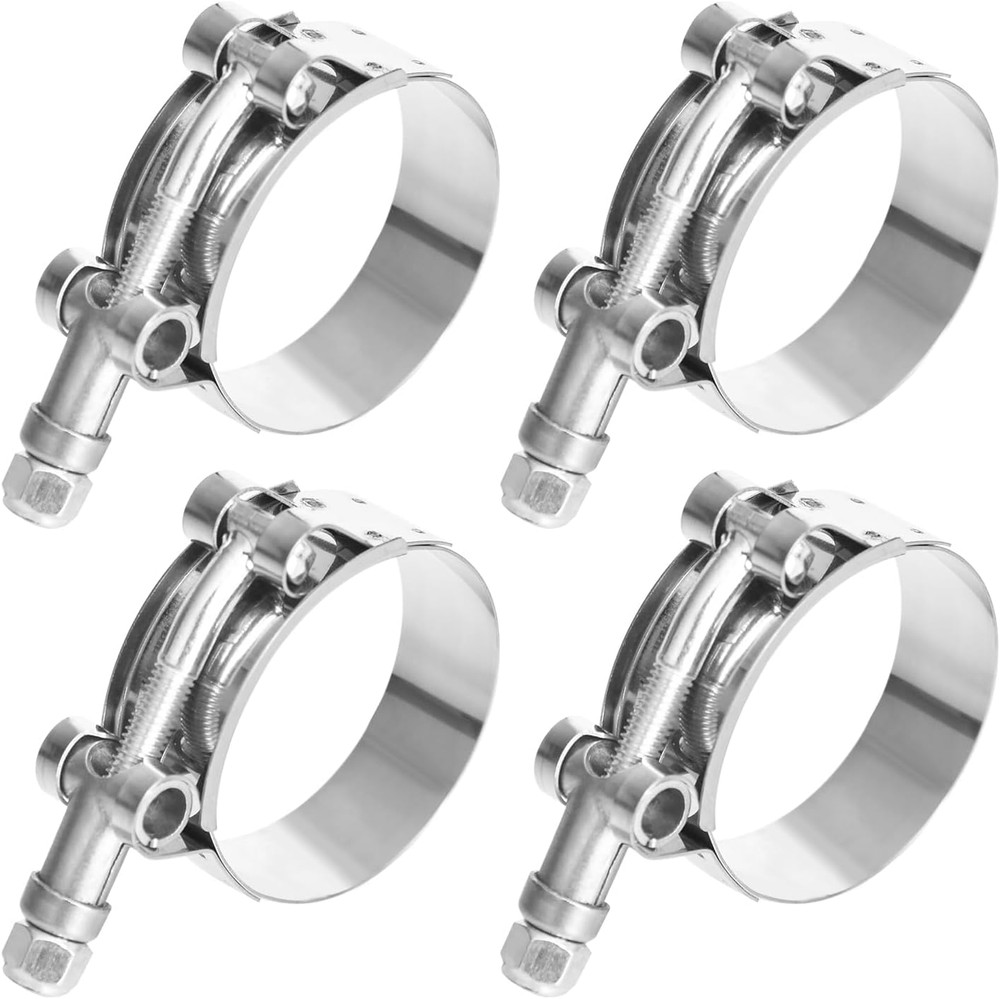 T Bolt Hose Clamp 1.5 Inch, Stainless Steel, Working Range 46mm-52mm for 1.5″ H