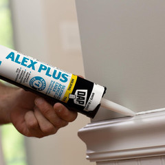 INC 18152 10.1Oz White Alex plus Acrylic Latex Caulk with Silicone