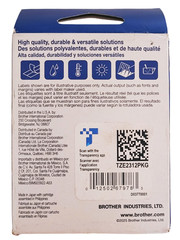 Brother P-Touch TZe-2312PK 0.47″ x 26.2′ Black Print on White Label Tape 2 Tapes