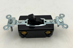 NOS Hubbell 1101 Single Pole Toggle Switch 15A 120-277V AC Flush Side Wire