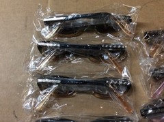 ASSORTED BOX OF SUNGLASSES SUN GLASSES SET OF 12 GLASS COLORED SMALL LENS