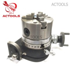 4″ Inch Tilting Rotary Table With 100 mm Self Centering Chuck And Backplate USA