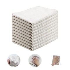 Choicy Microfiber Cleaning Cloth Reusable Cleaning Cloths Cleaning Rags 10Pcs…