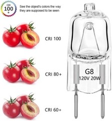 10Pack G8 Light Bulbs 20W Dimmable 120V G8 Base 2Pin Xenon Bulb T4 JCD