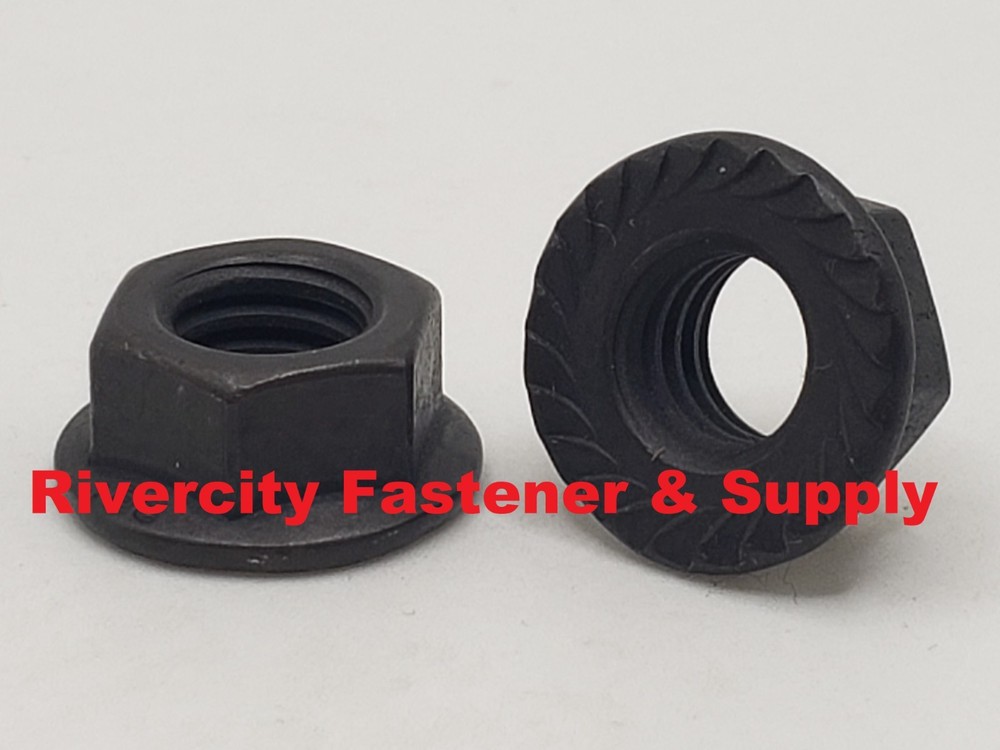M10-1.5 Serrated Flange Nuts M10x1.5 Nut 10mm x 1.5 Serrated Flare whiz nuts