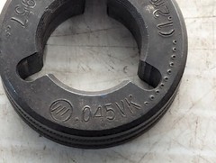 Miller 132957 Drive Roll Vk Groove .045 Wire, 1.2mm, 0.045VK as shown