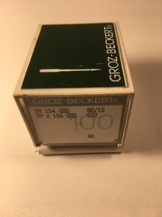 BOX OF 100 GROZ-BECKERT INDUSTRIAL SEWING NEEDLES 154GBS SIZE 80/12