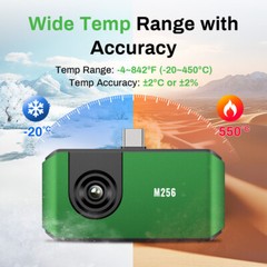 AMPBANK M256 256×192 Resolution Thermal Imaging Camera Android 450℃ Type-C 25Hz