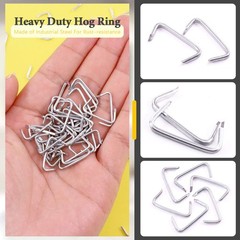 1000 Pcs 3/4 Inch Galvanized Hog Rings Heavy Duty Upholstery Fencing Sausage Cas