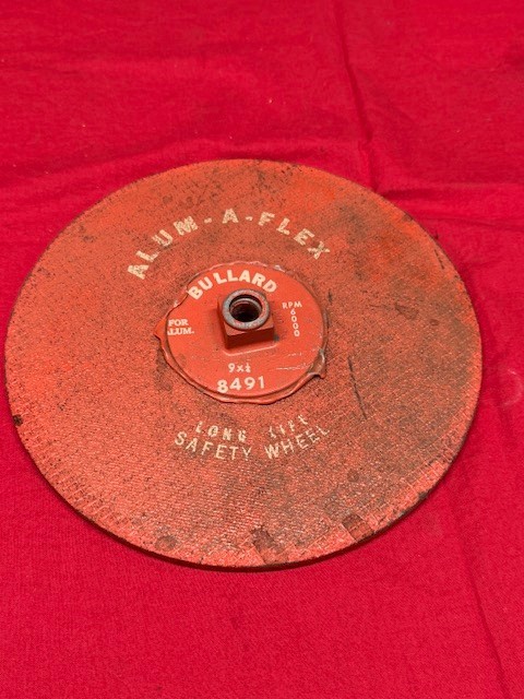 Bullard Abrasives 8491 Grinding Wheel for Aluminum, 9 x 1/4 – Old Inventory