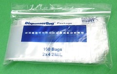 5000 Zippit Bags Reloc 2″ x 4″ Clear 2mil Zip Seal Lock Bag Reclosable 5,000 2×4