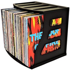 Vinyl Record Storage Holder Lp Box Scrapbook 12×12 Paper Rack Desktop Organizer