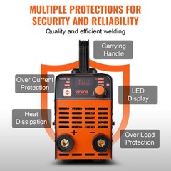 VEVOR ARC Stick Welder 110V/220V 120A 2-in-1 Lift TIG Welding Machine Hot Start