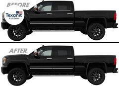Chrome Delete Blackout Vinyl Overlay for 2014-2019 GMC Sierra 1500 2500 3500 Win