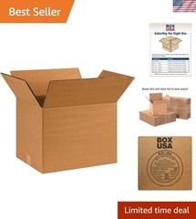 Eco-Conscious Heavy Duty Shipping Boxes, 15-Pack | 16″L x 12″W – 100% Recyclable