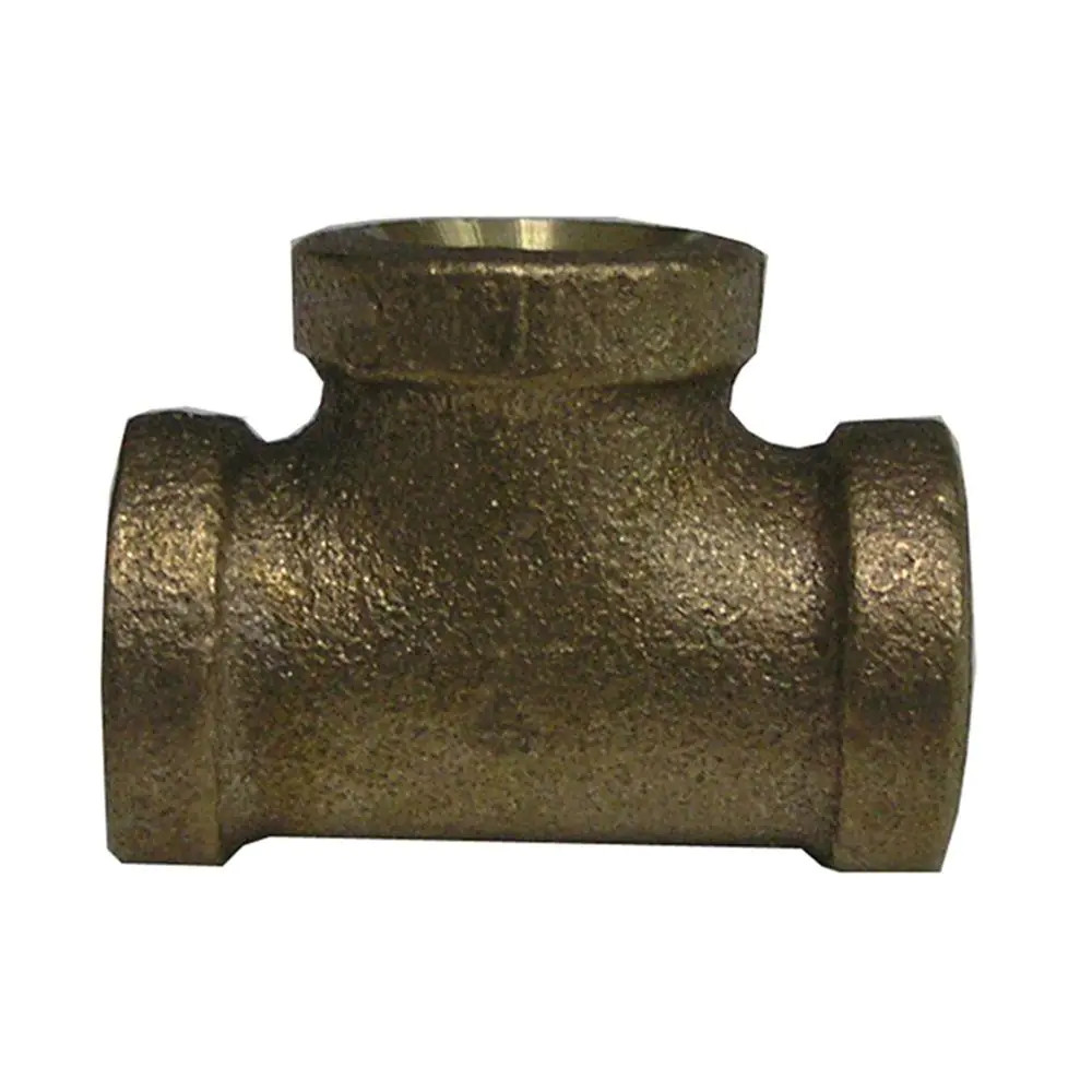 Everbilt Plumbing 3/4 inch FIP Threaded Brass Tee Pipe Fitting Lead-Free
