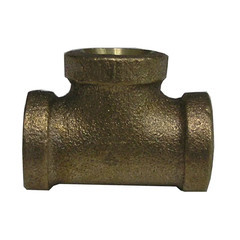 Everbilt Plumbing 3/4 inch FIP Threaded Brass Tee Pipe Fitting Lead-Free