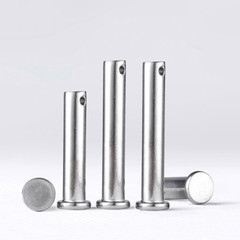 Flat Head Clevis Pins Through Hole 304 Stainless Steel With Cotter Pin Φ6/8/10mm