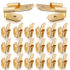 10 or 25 Piggyback Spade Connectors3 Way Adapter Dual Male to Single Female Bras