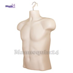 Set of Male Female Child Toddler Mannequin Torsos Flesh & 4 Hangers, 1 Stand