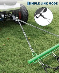 4×4 FT ATV UTV Tractor Drag Harrow Soil Grading Tow-Behind 3/8 1/2 Teeth